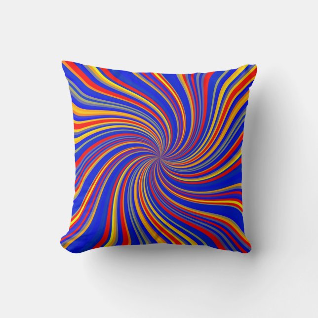 Colourful Vortex 02 Cushion (Front)