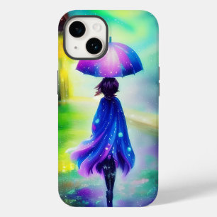 Colourful walk in the rain Case-Mate iPhone 14 case