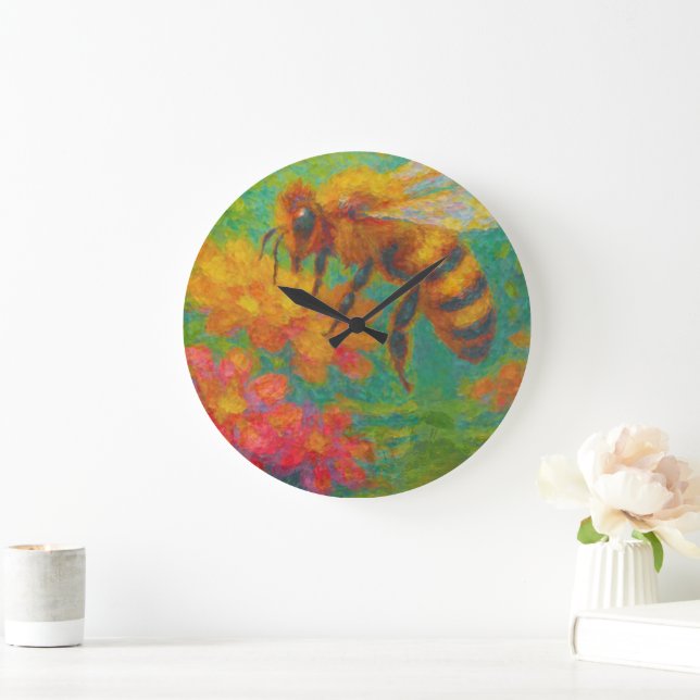 Colourful Wall Clock: Fusion of Art and Functional Large Clock (Home)
