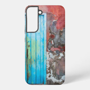 Colourful wall, door and shutters samsung galaxy case