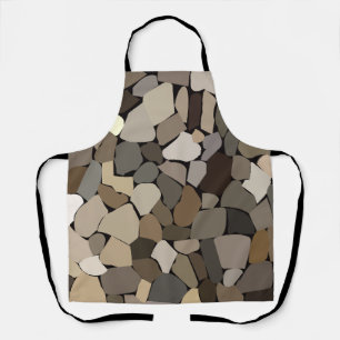 Colourful Wall Stones Pattern Apron