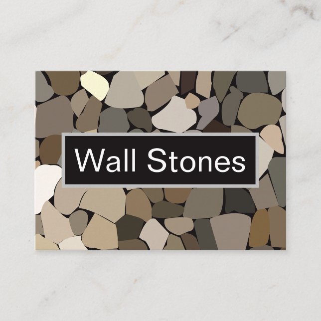 Colourful Wall Stones Pattern Business Card (Front)