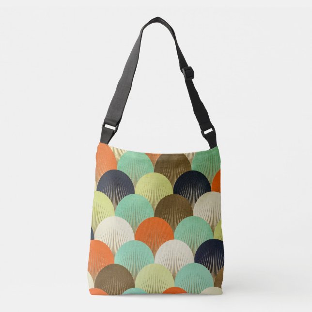 Colourful wallpaper: artistic design. crossbody bag (Front)