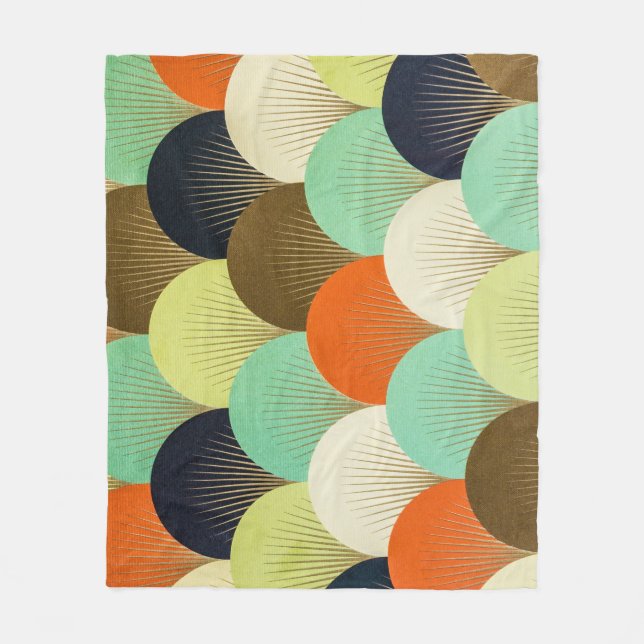 Colourful wallpaper: artistic design. fleece blanket (Front)