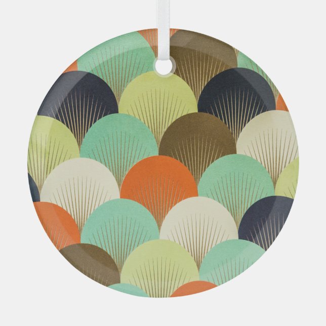 Colourful wallpaper: artistic design. glass tree decoration (Front)