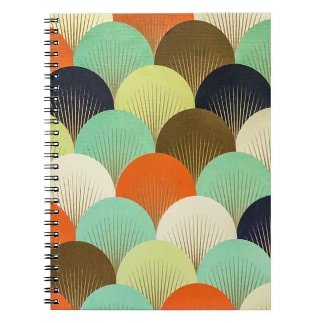 Colourful wallpaper: artistic design. notebook (Front)