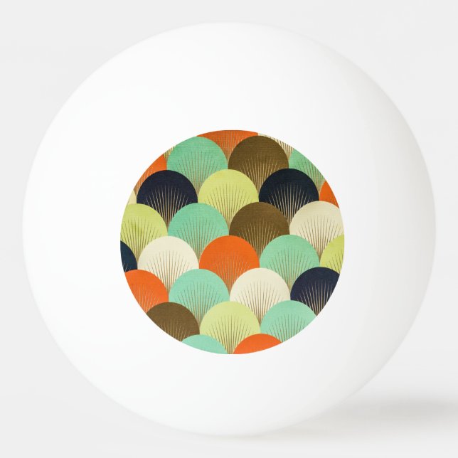 Colourful wallpaper: artistic design. ping pong ball (Front)