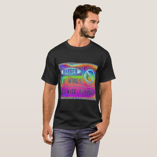 Colourful Warning T-Shirt (Front Full)