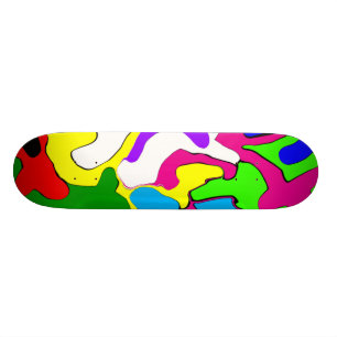 Colourful Warped Skateboard