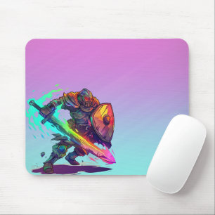 Colourful Warrior Gamer Mouse Mat