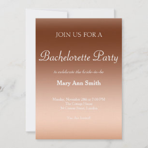 Colourful Water Colour Bachelorette Party Invitation