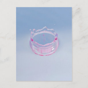 Colourful Water Drop! Postcard