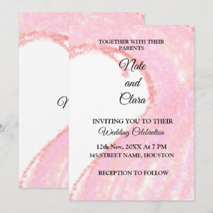 Colourful watercolor abstract add name text invitation