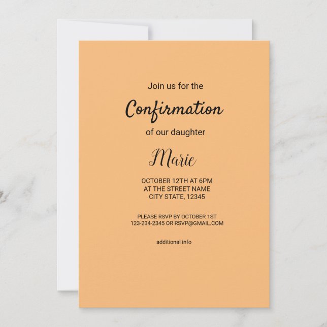 Colourful watercolor add your name text editable invitation (Front)