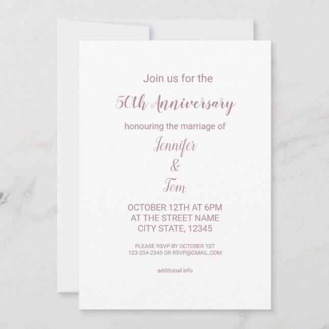 Colourful watercolor add your name text editable invitation (Front)