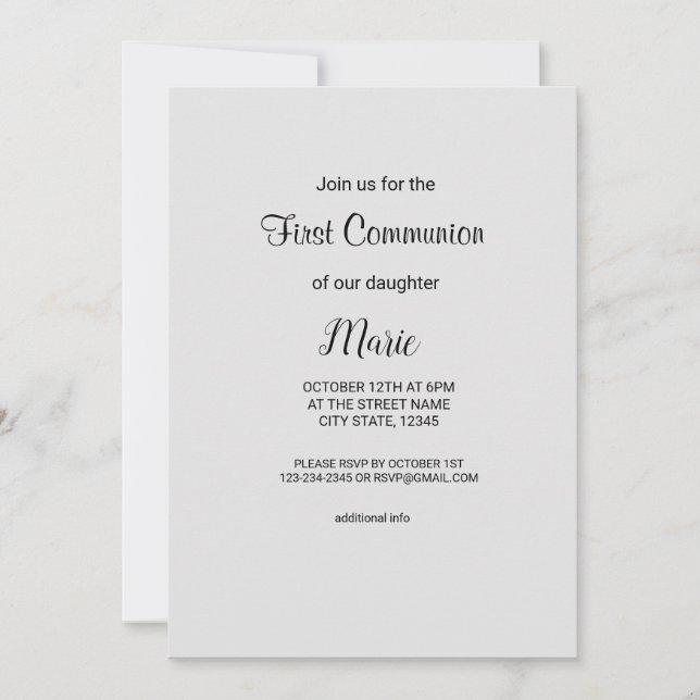 Colourful watercolor add your name text editable invitation (Front)