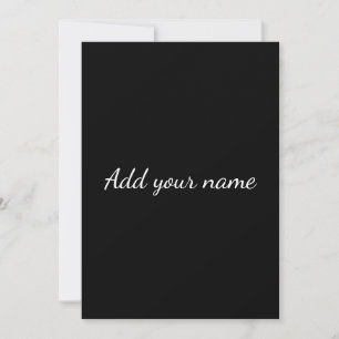 Colourful watercolor add your name text invitation