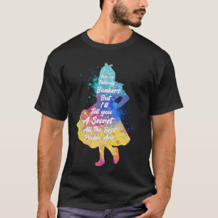 Colourful Watercolor Alice In Wonderland - Bonkers T-Shirt