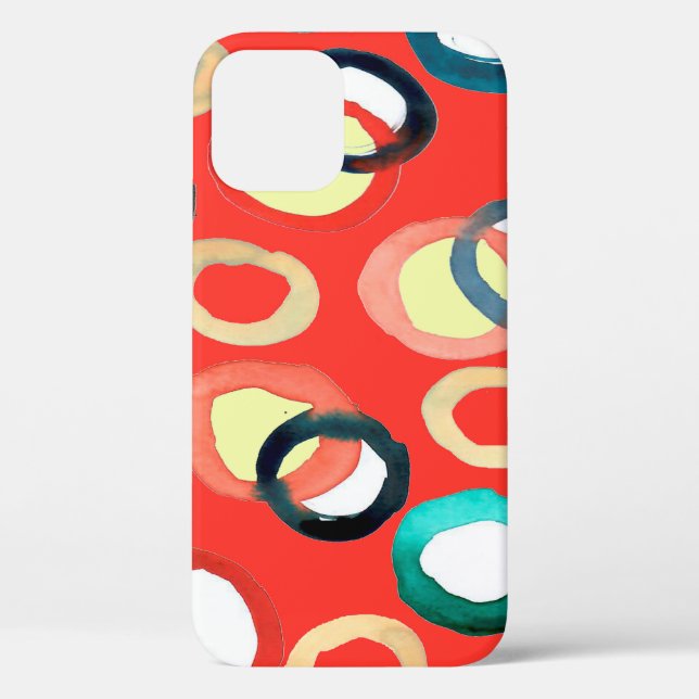 Colourful watercolor aquarell seamless pattern Case-Mate iPhone case (Back)