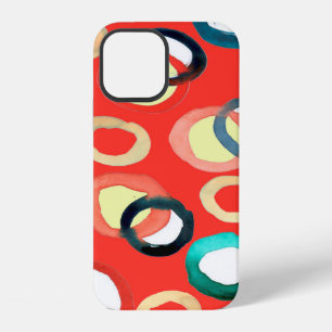 Colourful watercolor aquarell seamless pattern iPhone 12 case