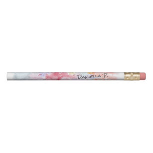 Colourful Watercolor Art Attack Fun Custom Name Pencil