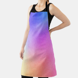 Colourful Watercolor Background Apron