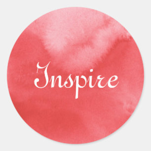 colourful watercolor background for your 3 classic round sticker