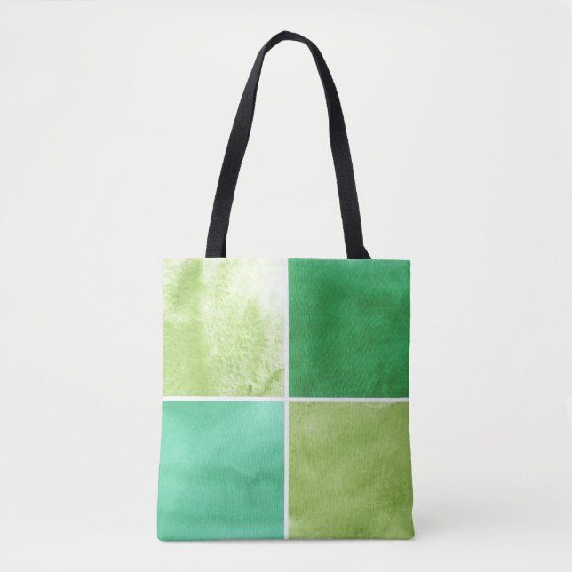 colourful watercolor background for your 6 tote bag (Front)