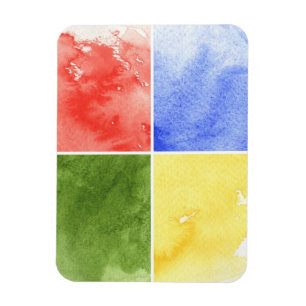 colourful watercolor background for your design magnet