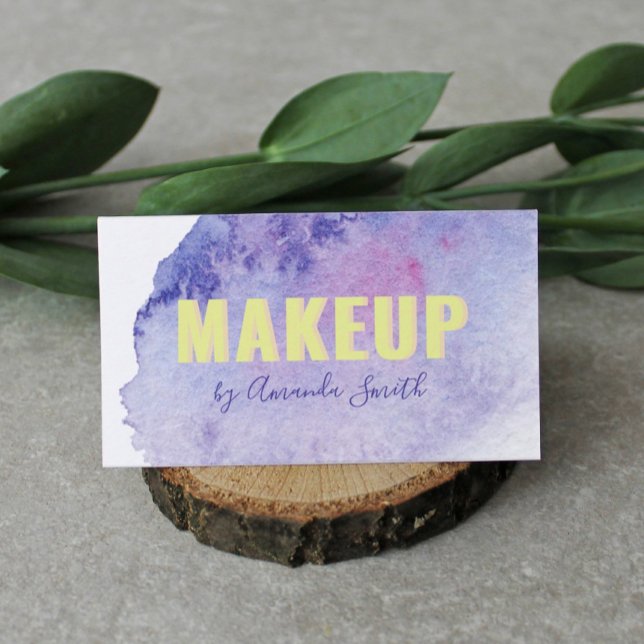 Colourful Watercolor Brushstroke Unique  Business Card (Creator Uploaded)