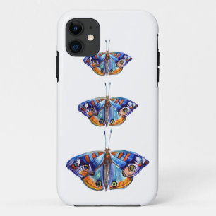 Colourful watercolor butterfly iPhone 11 case