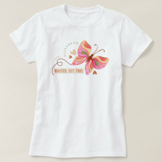 Colourful Watercolor butterfly motivational boho  T-Shirt