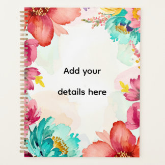 Colourful Watercolor Classroom Planner