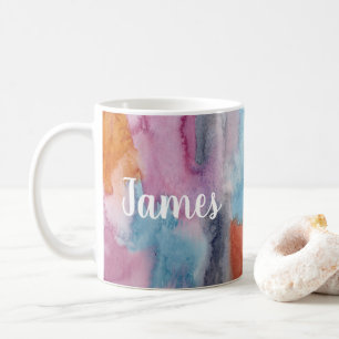 Colourful Watercolor Coffee Mug
