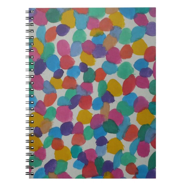 Colourful Watercolor Dots Notebook (Front)