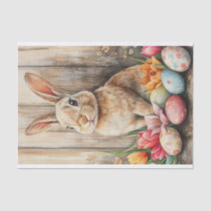 Colourful watercolor Easter Bunny Tissue Paper