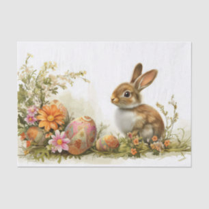 Colourful watercolor Easter Bunny Tissue Paper