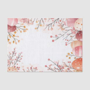 Colourful watercolor Easter Eggs and Bunny Tissue Paper