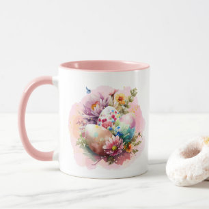 Colourful Watercolor Easter Eggs Mug