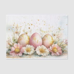 Colourful watercolor Easter Eggs Tissue Paper