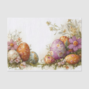 Colourful watercolor Easter Eggs Tissue Paper