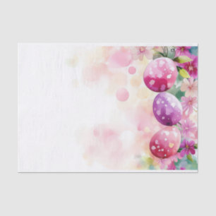Colourful watercolor Easter Eggs Tissue Paper