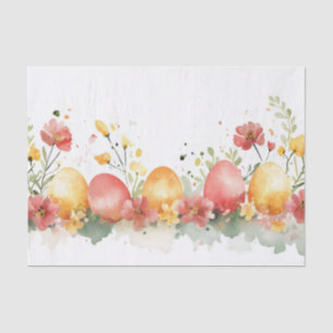 Colourful watercolor Easter Eggs Tissue Paper