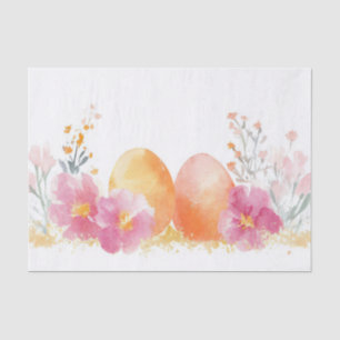 Colourful watercolor Easter Eggs Tissue Paper