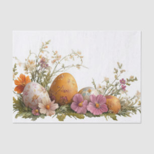Colourful watercolor Easter Eggs Tissue Paper