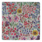 Colourful Watercolor Floral botanical Boho Garden