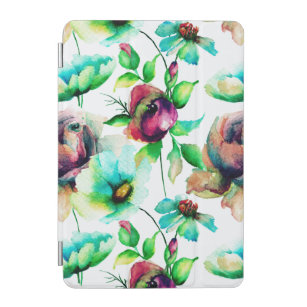 Colourful WaterColor Floral Illustration iPad Mini Cover