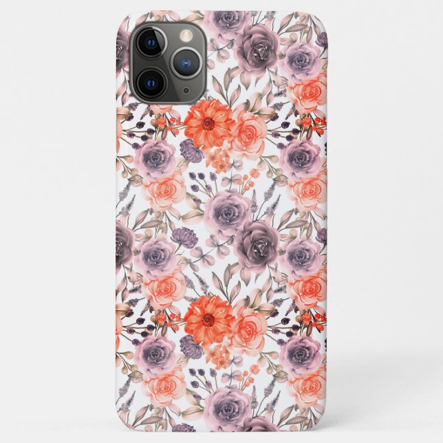 Colourful Watercolor Flowers  Case-Mate iPhone Case (Back)