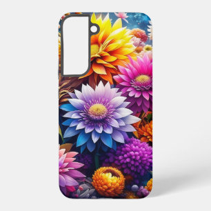 Colourful Watercolor Flowers   Samsung Galaxy Case