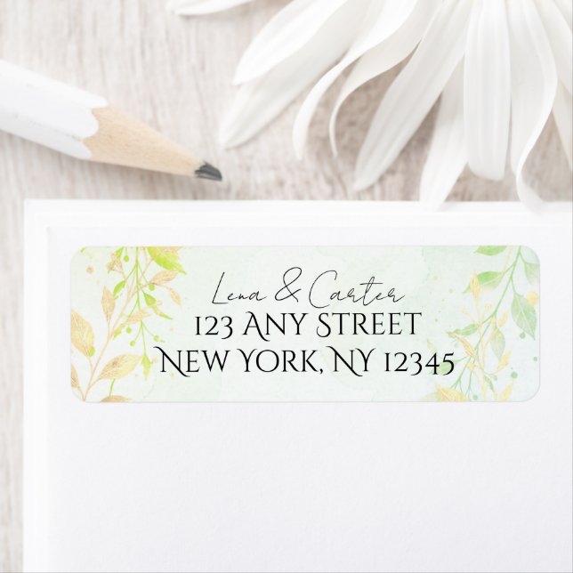 Colourful Watercolor Gold Foil Minimalist  (Insitu)